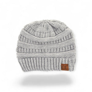 C.C® Crafted Multi - Color Beanie - Unisex Soft Acrylic Winter Hat, Crochet - Look Knit, One Size - Truly Contagious