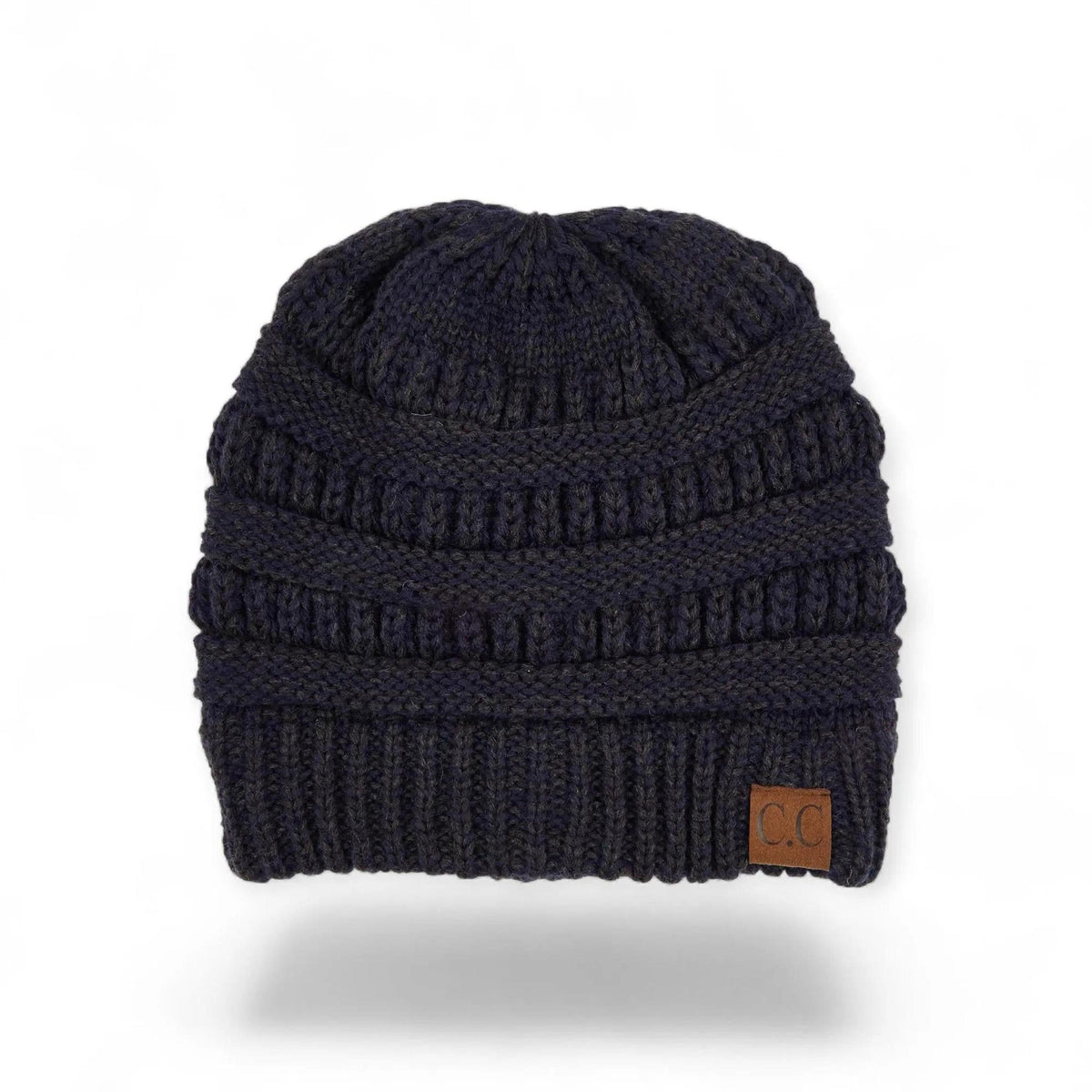 C.C® Crafted Multi - Color Beanie - Unisex Soft Acrylic Winter Hat, Crochet - Look Knit, One Size - Truly Contagious