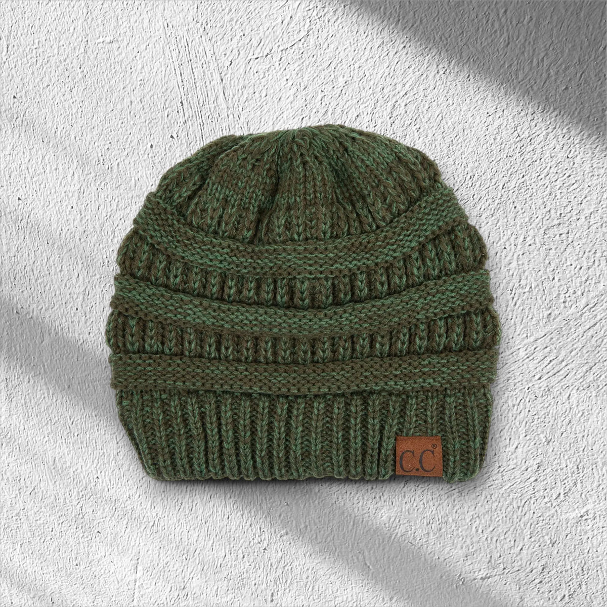 C.C® Crafted Multi - Color Beanie - Unisex Soft Acrylic Winter Hat, Crochet - Look Knit, One Size - Truly Contagious