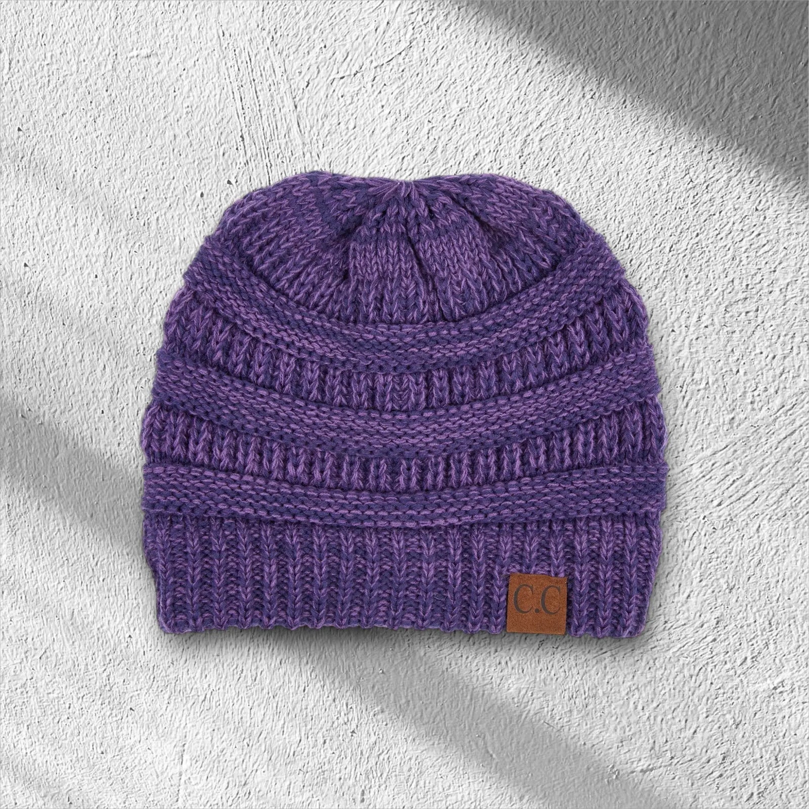 C.C® Crafted Multi - Color Beanie - Unisex Soft Acrylic Winter Hat, Crochet - Look Knit, One Size - Truly Contagious