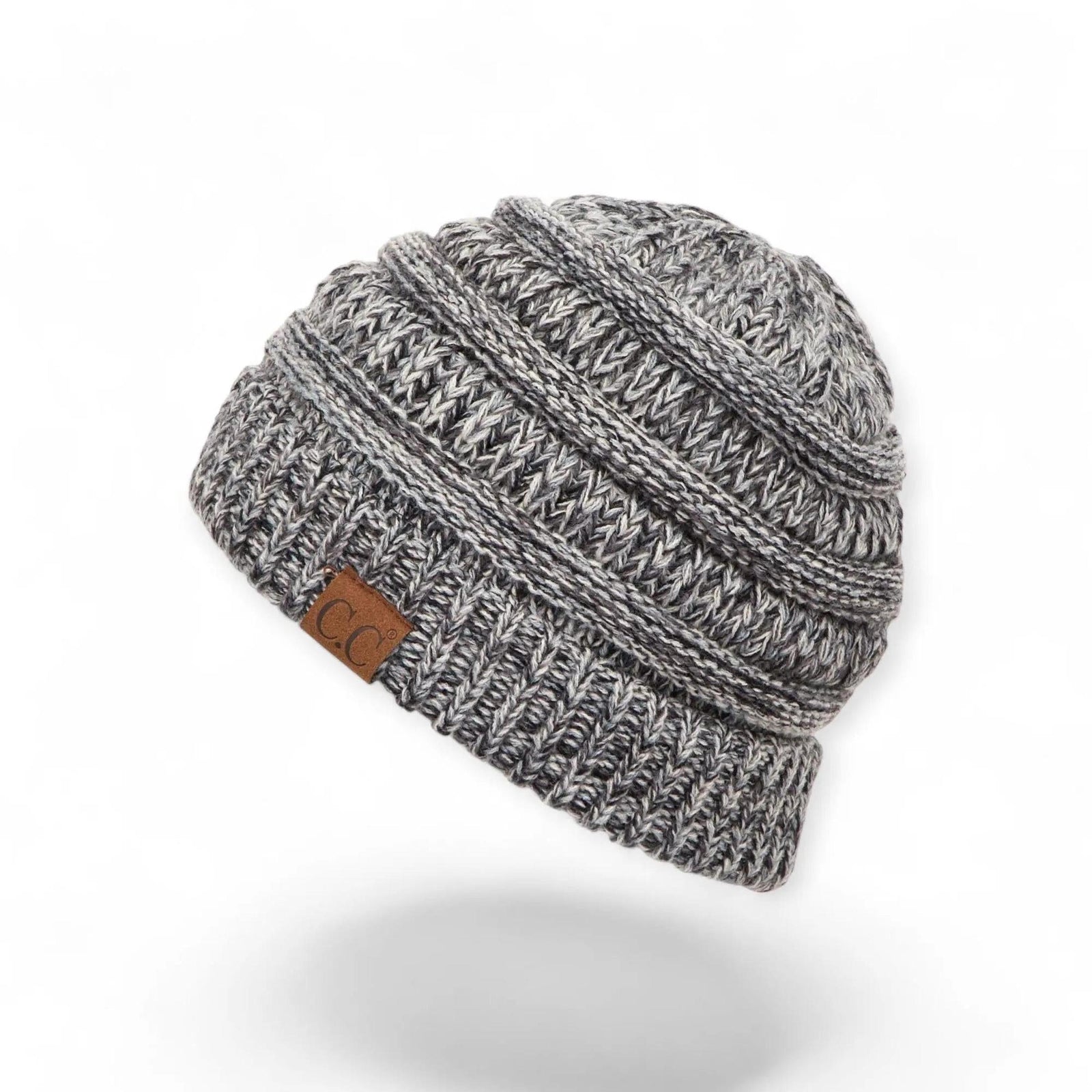 C.C® Crafted Multi - Color Beanie - Unisex Soft Acrylic Winter Hat, Crochet - Look Knit, One Size - Truly Contagious