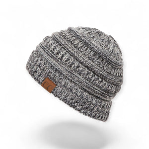 C.C® Crafted Multi - Color Beanie - Unisex Soft Acrylic Winter Hat, Crochet - Look Knit, One Size - Truly Contagious