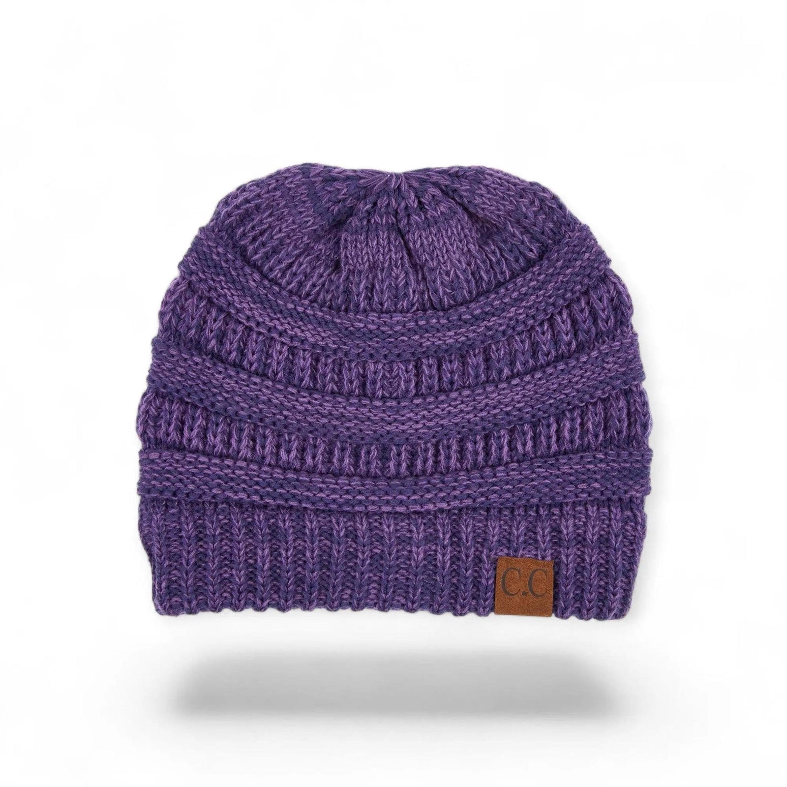 C.C® Crafted Multi - Color Beanie - Unisex Soft Acrylic Winter Hat, Crochet - Look Knit, One Size - Truly Contagious