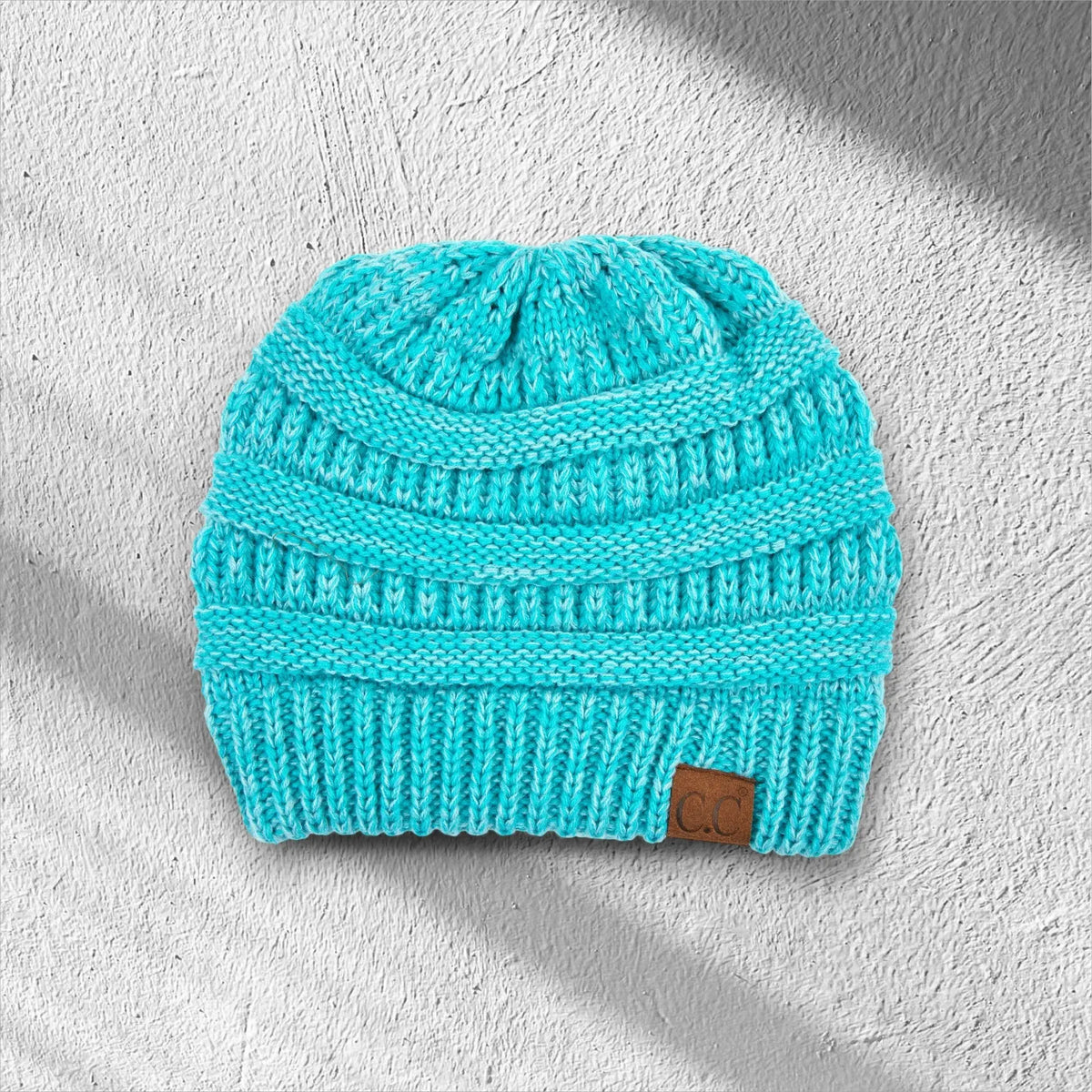 C.C® Crafted Multi - Color Beanie - Unisex Soft Acrylic Winter Hat, Crochet - Look Knit, One Size - Truly Contagious