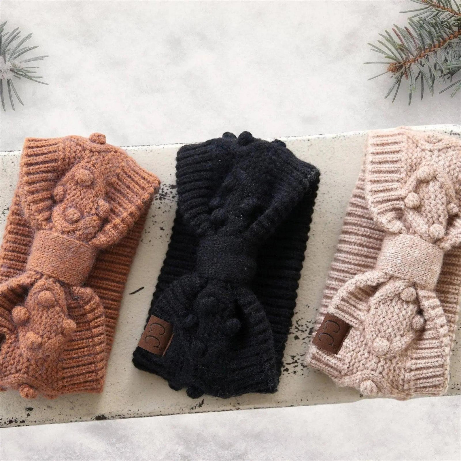 CC Crafted Pom Detail Head Wrap - Truly Contagious