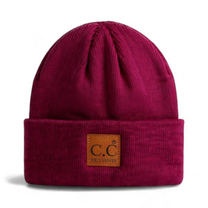 CC® Everyday Beanie - Unisex Ribbed Knit Winter Hat - Soft Acrylic - Multiple Colors - Truly Contagious