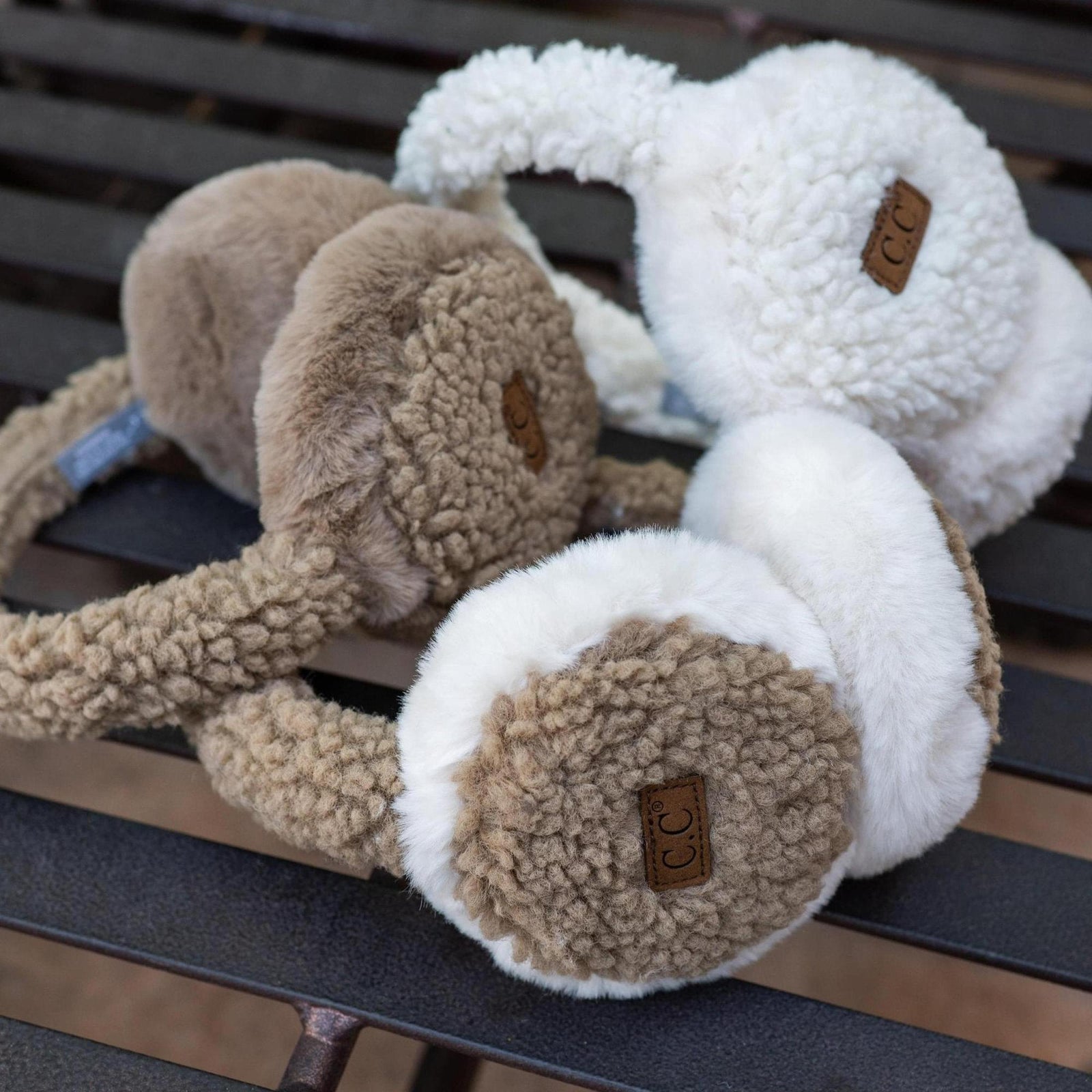 CC Faux Fur Sherpa Earmuffs - Truly Contagious