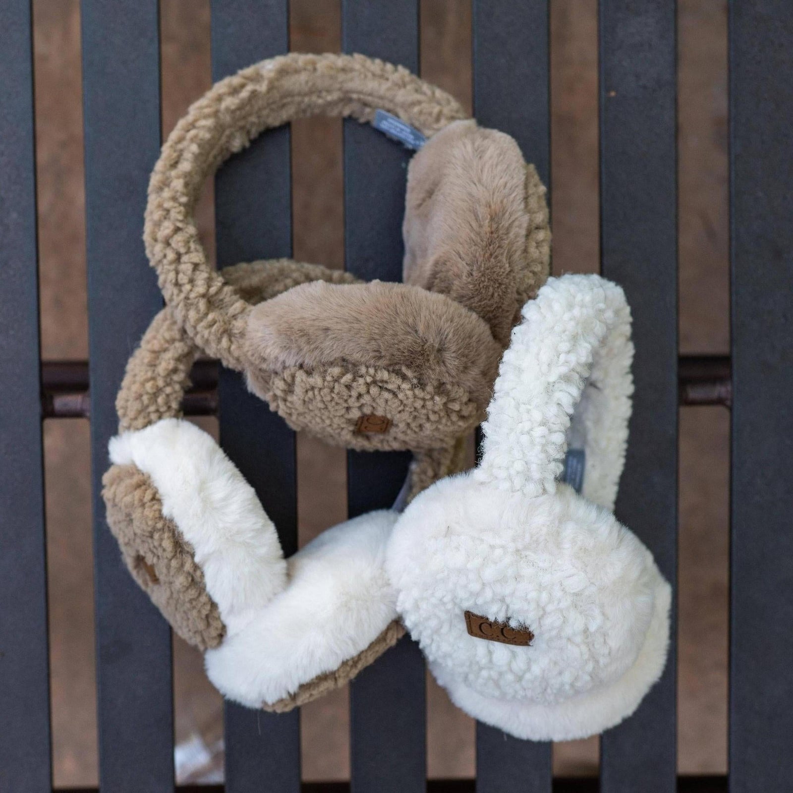 CC Faux Fur Sherpa Earmuffs - Truly Contagious