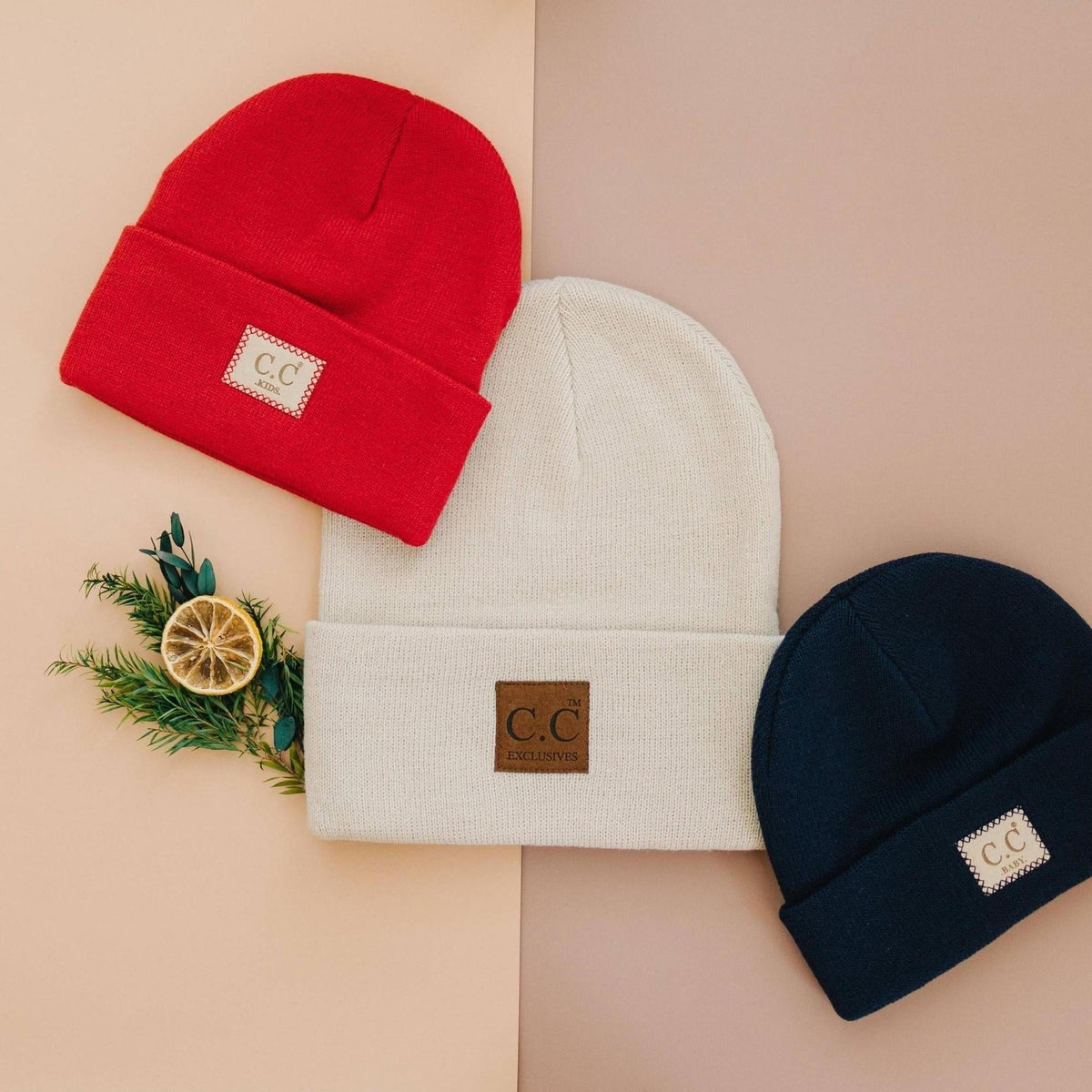 CC Kids Classic Unisex Ribbed Beanies Hats - Truly Contagious