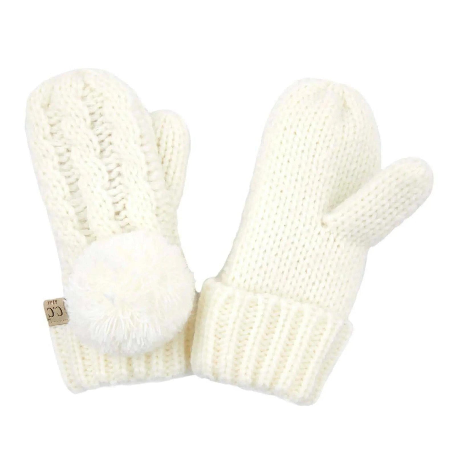 CC Kids Pom Mittens - Truly Contagious