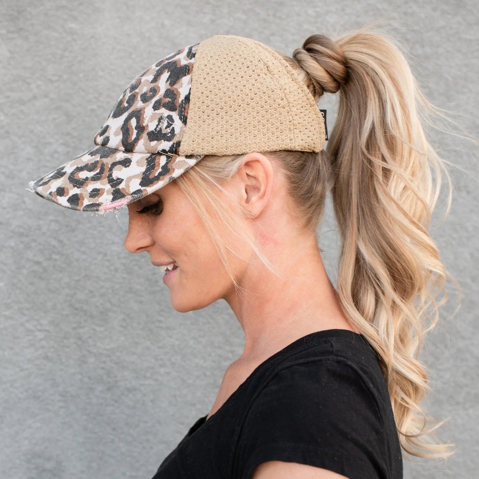 CC Leopard Women Hats Extremely Comfy Fit Ponytail Cap - Truly Contagious
