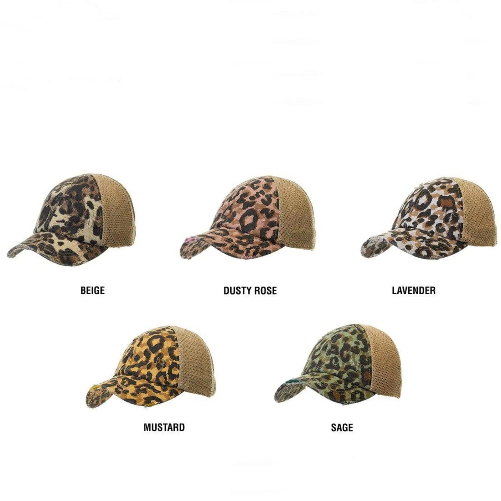 CC Leopard Women Hats Extremely Comfy Fit Ponytail Cap - Truly Contagious