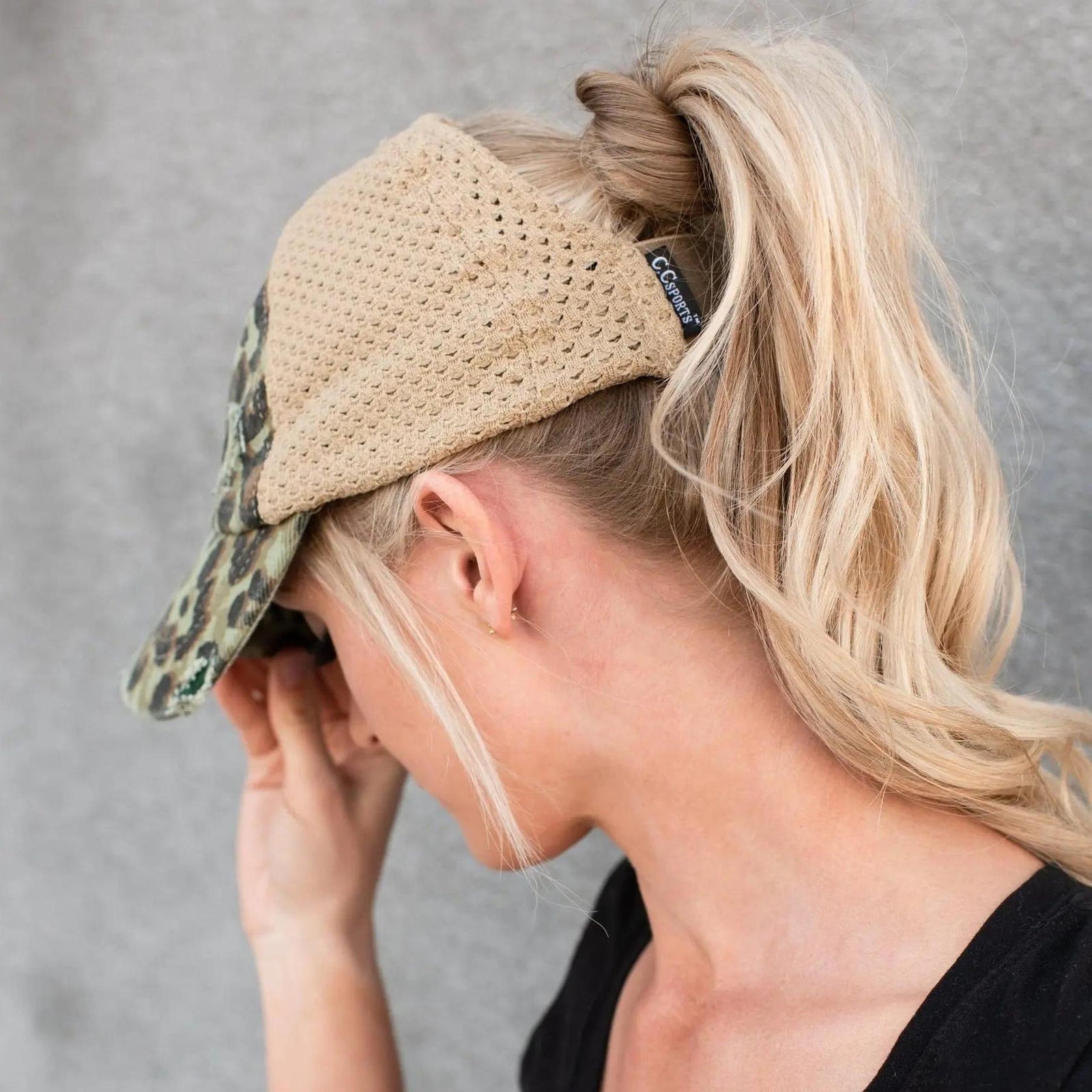 CC Leopard Women Hats Extremely Comfy Fit Ponytail Cap - Truly Contagious
