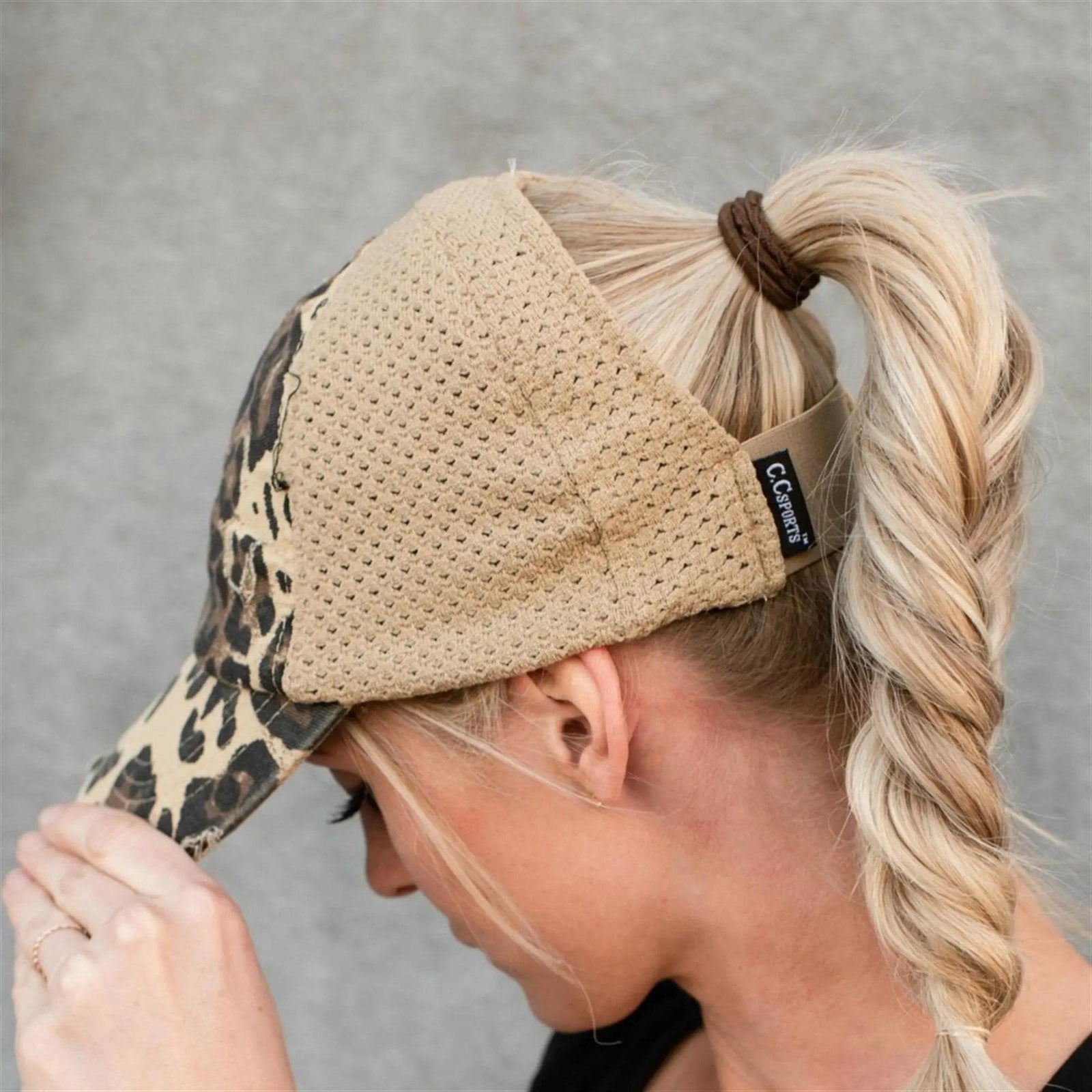 CC Leopard Women Hats Extremely Comfy Fit Ponytail Cap - Truly Contagious