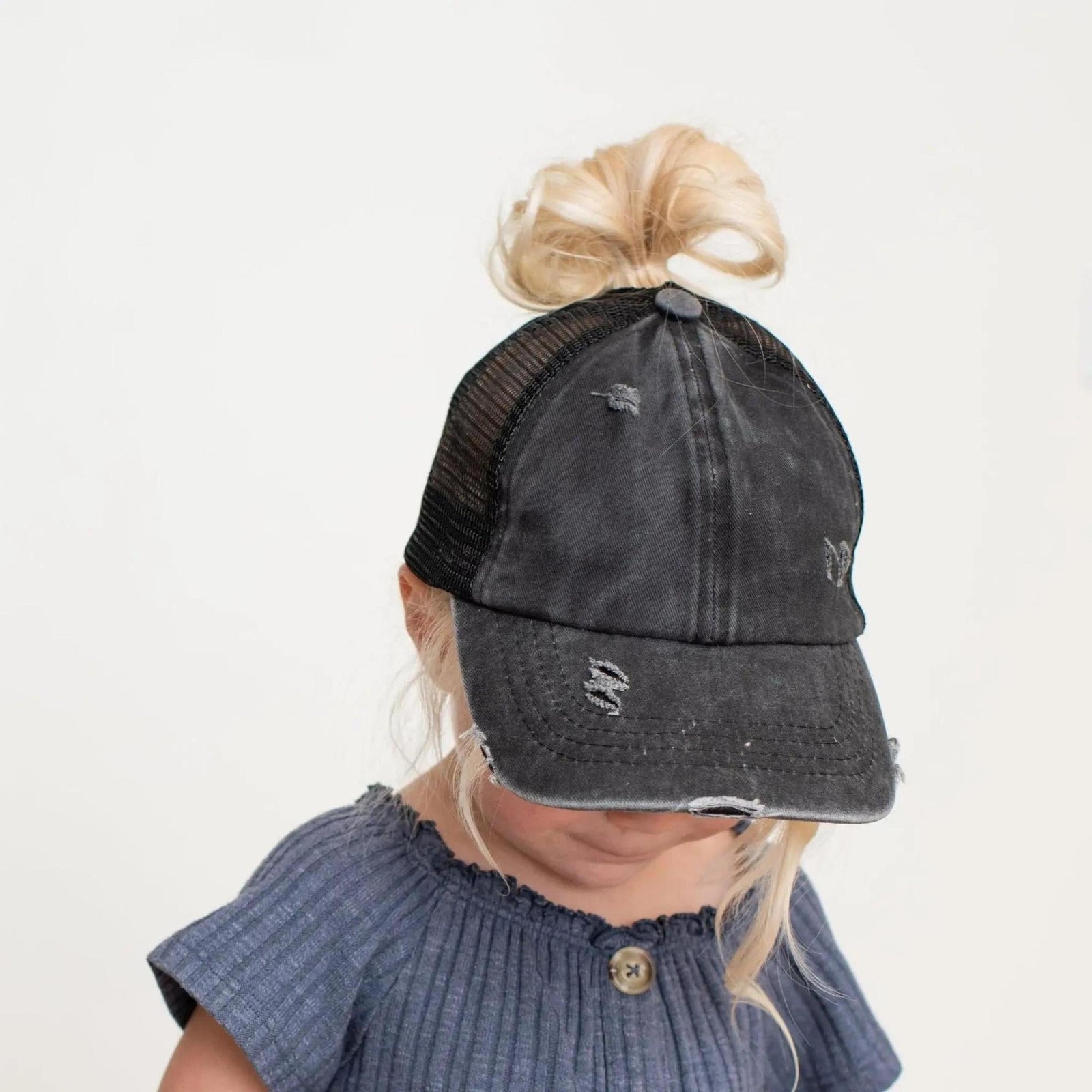 CC Multi - Level Criss Cross Kids and Adult Women's Baseball Ponytail Cap Hat - Truly Contagious