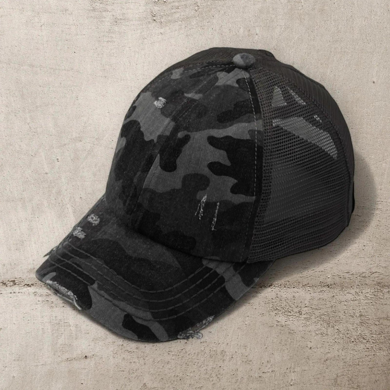 CC Multi - Level Criss Cross Women's Baseball Ponytail Cap Hat - Truly Contagious