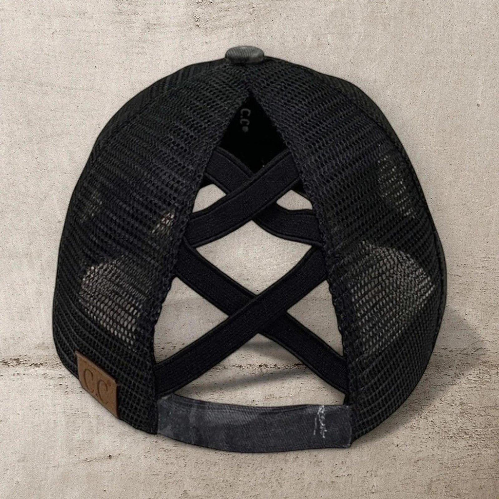 CC Multi - Level Criss Cross Women's Baseball Ponytail Cap Hat - Truly Contagious