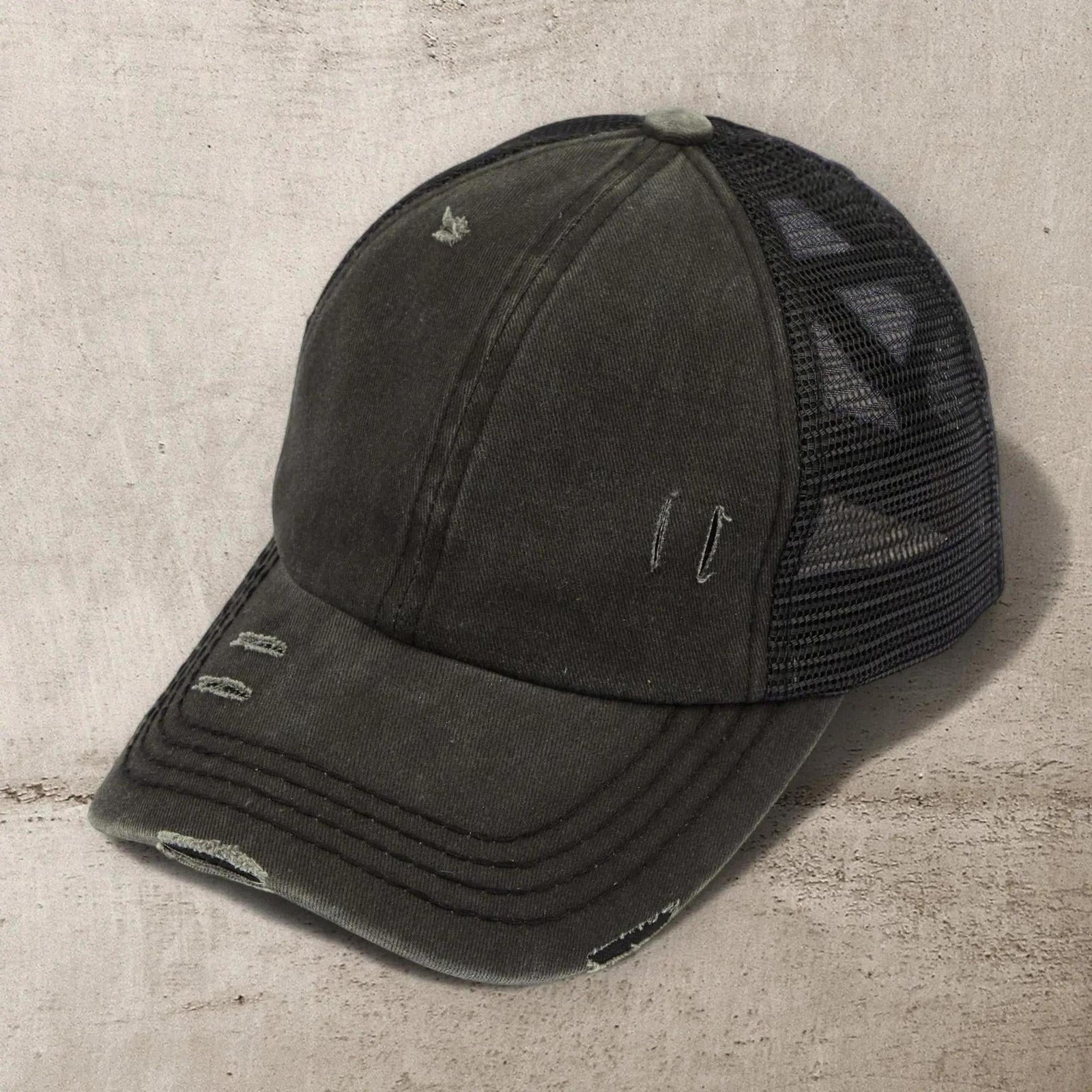 CC Multi - Level Criss Cross Women's Baseball Ponytail Cap Hat - Truly Contagious