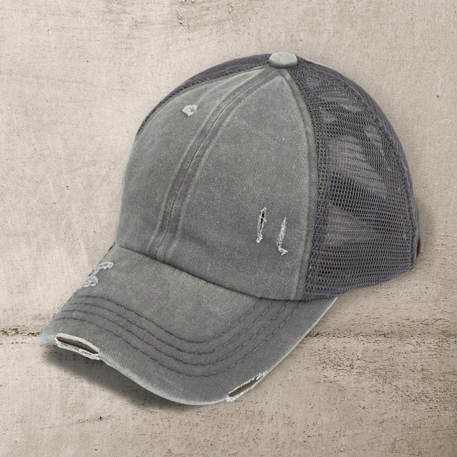 CC Multi - Level Criss Cross Women's Baseball Ponytail Cap Hat - Truly Contagious