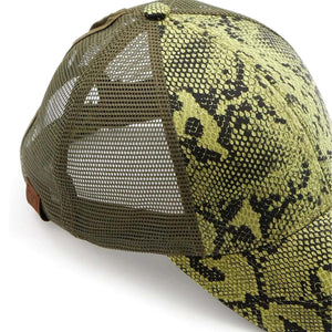 CC Popular Pattern Messy Bun Pony Cap Women, Teens and Kids Trucker Hats - Truly Contagious