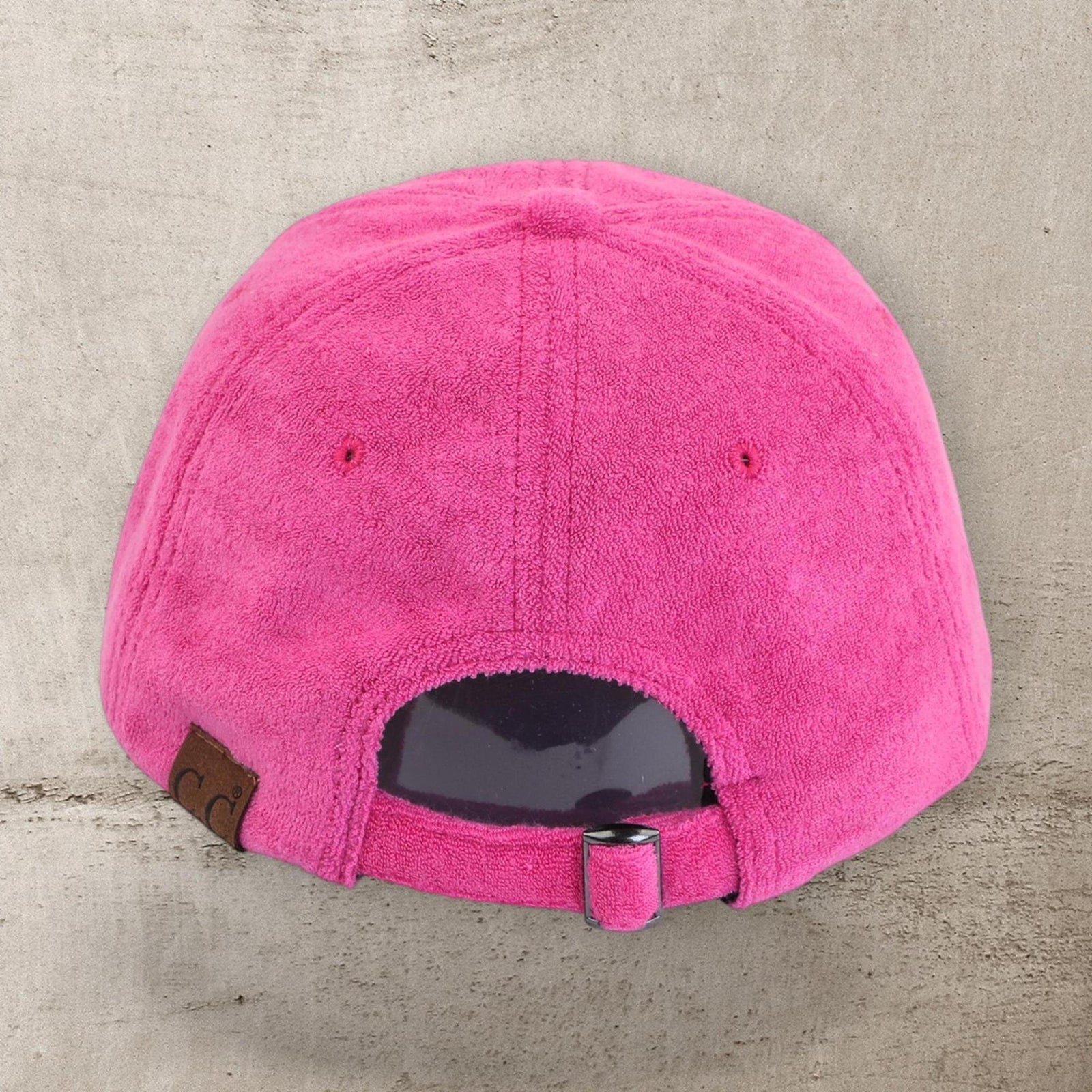 CC Terry Cloth Women Baseball Trucker Cap Low Ponytail Hat - Truly Contagious