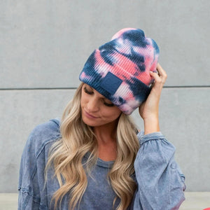 CC Tie Dye Adult Teen Winter Beanies Hats - Truly Contagious