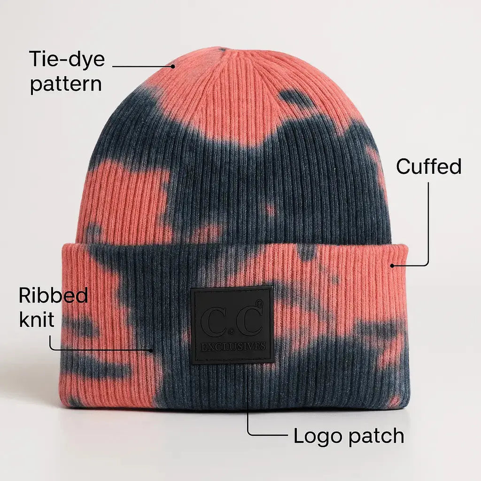 CC Tie Dye Adult Teen Winter Beanies Hats - Truly Contagious