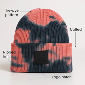 CC Tie Dye Adult Teen Winter Beanies Hats - Truly Contagious