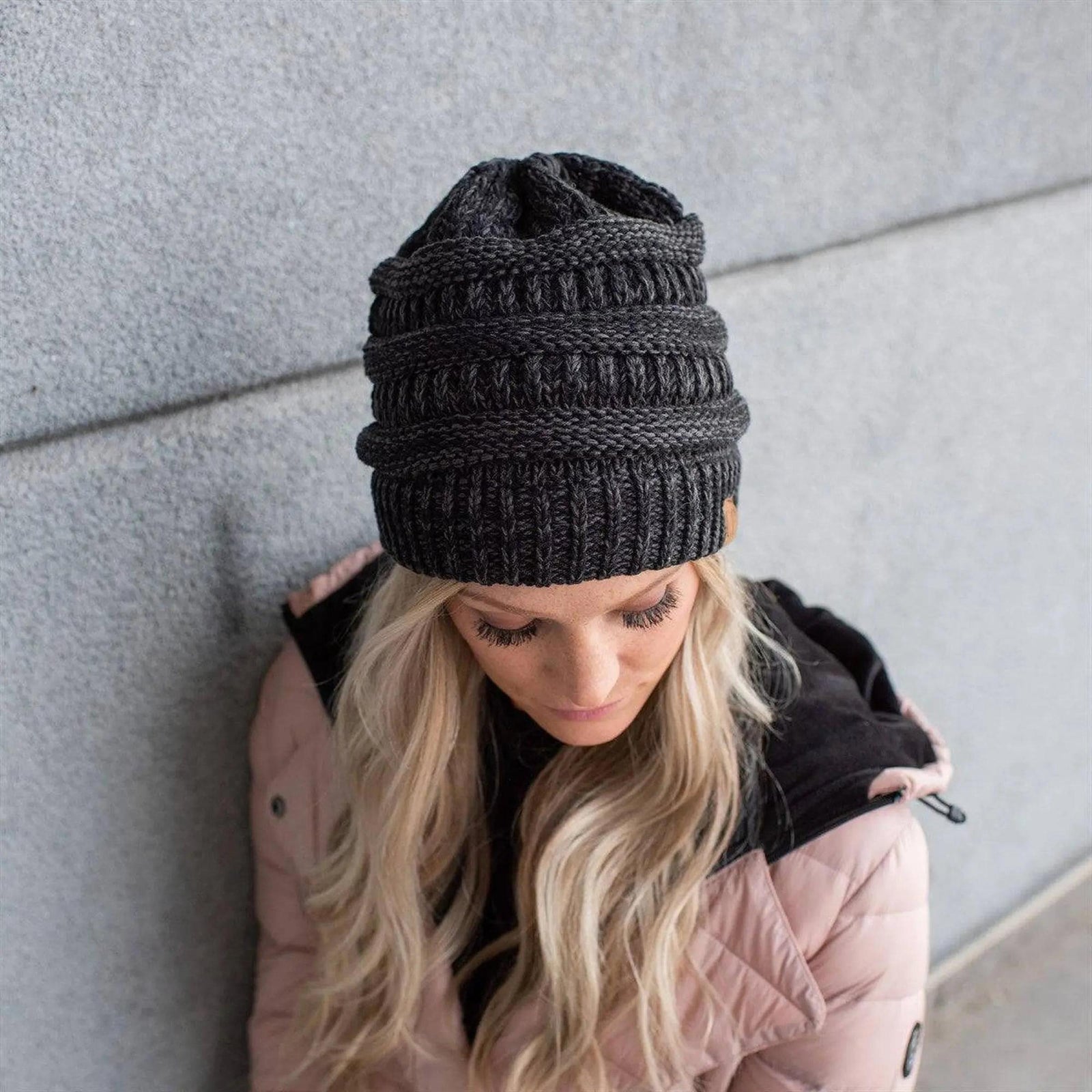 CC Two - Tone Super Soft Popular Beanies Hats - Truly Contagious