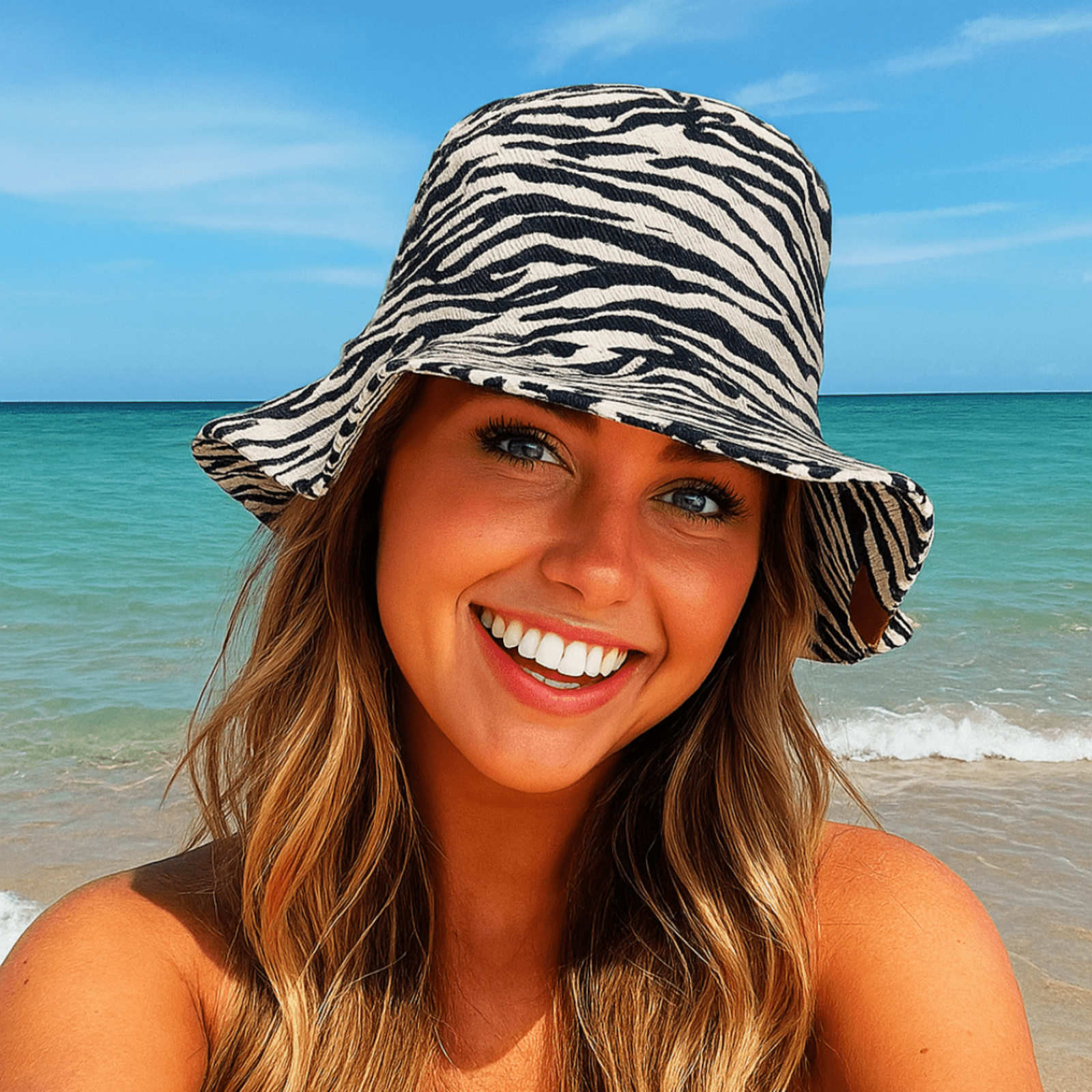 CC Zebra Bucket Hat - Truly Contagious