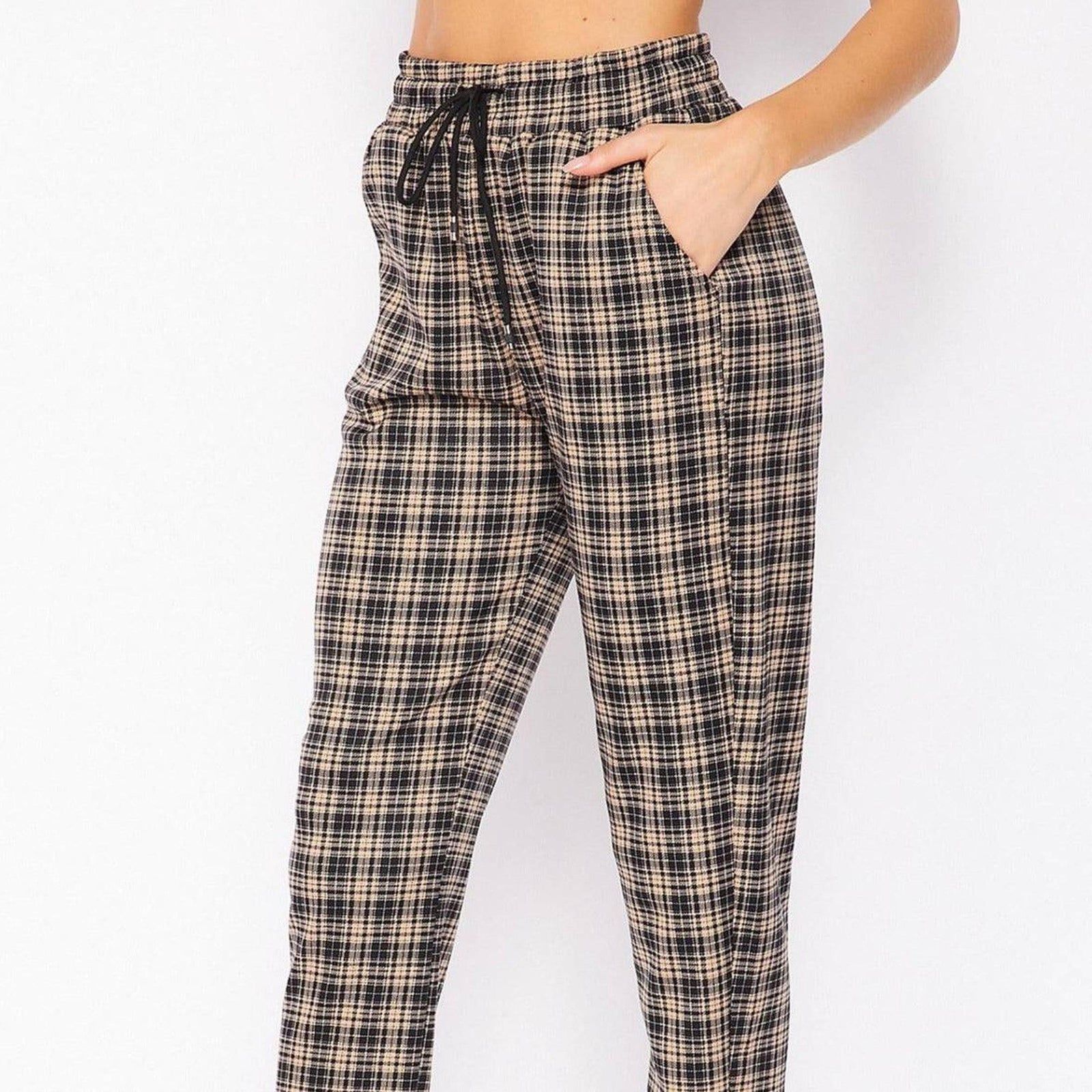Comfy Plaid Print Dress Pant - Truly Contagious