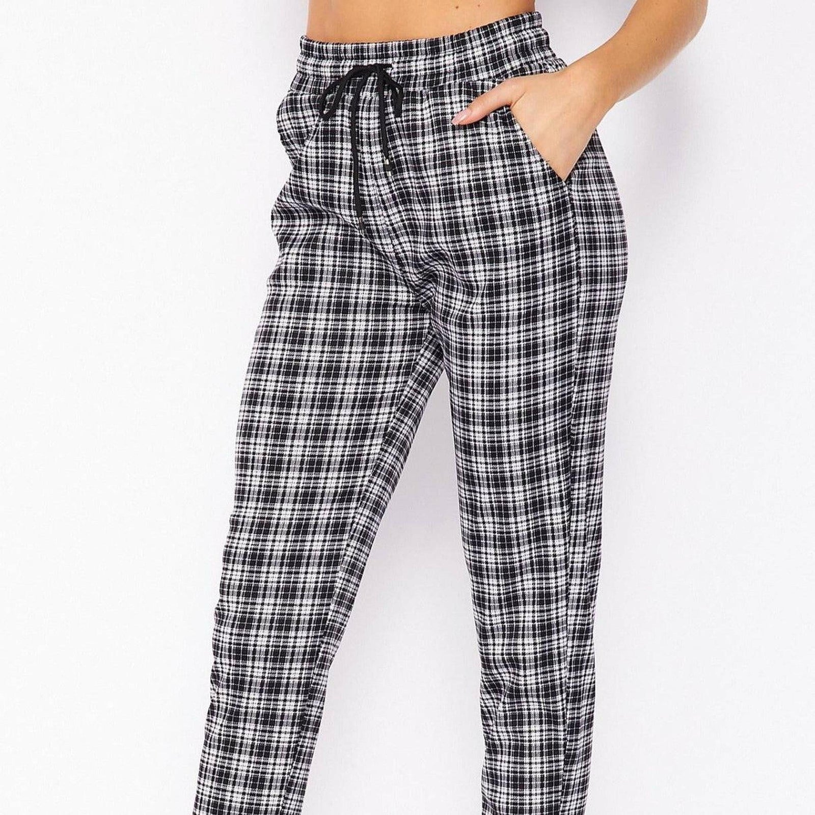 Comfy Plaid Print Dress Pant - Truly Contagious