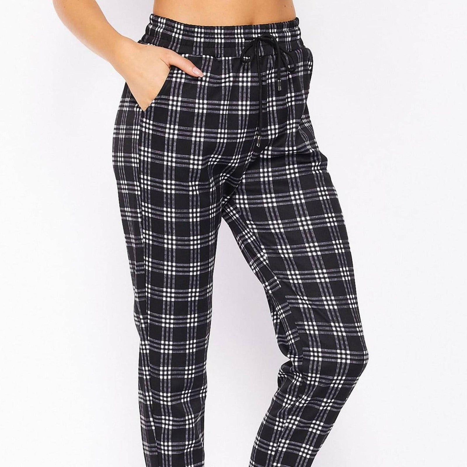 Comfy Plaid Print Dress Pant - Truly Contagious