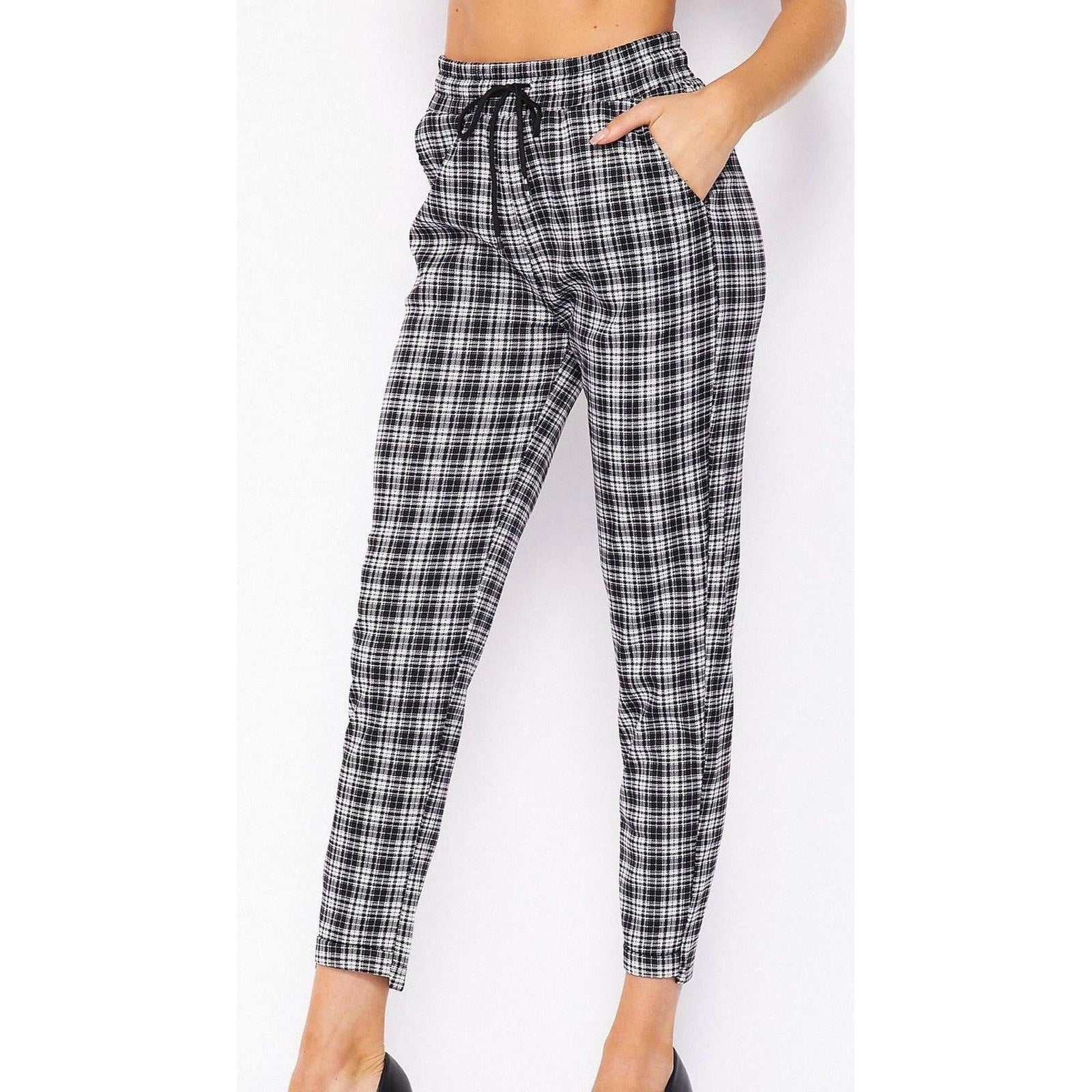 Comfy Plaid Print Dress Pant - Truly Contagious