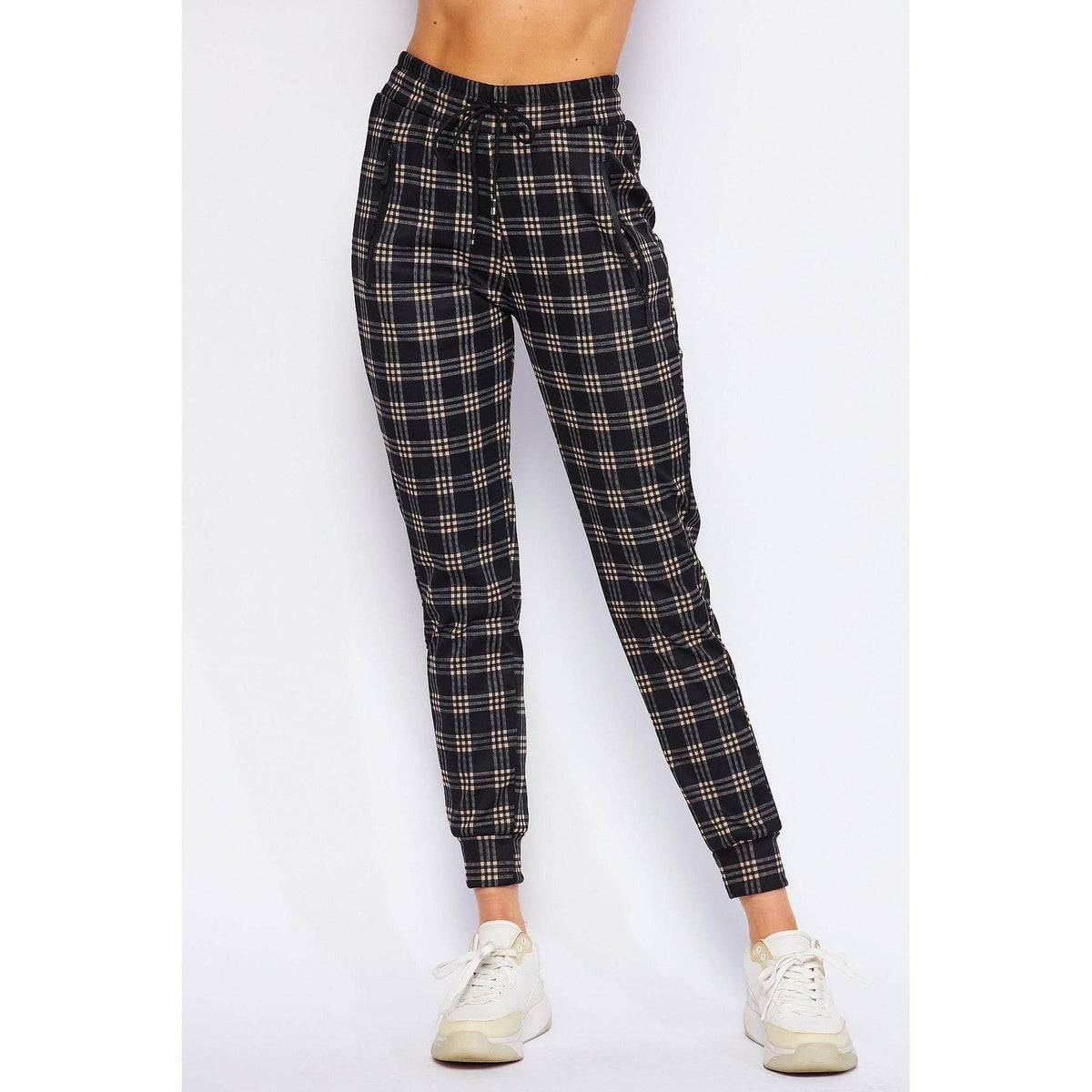 Comfy Plaid Print Jogger - Truly Contagious