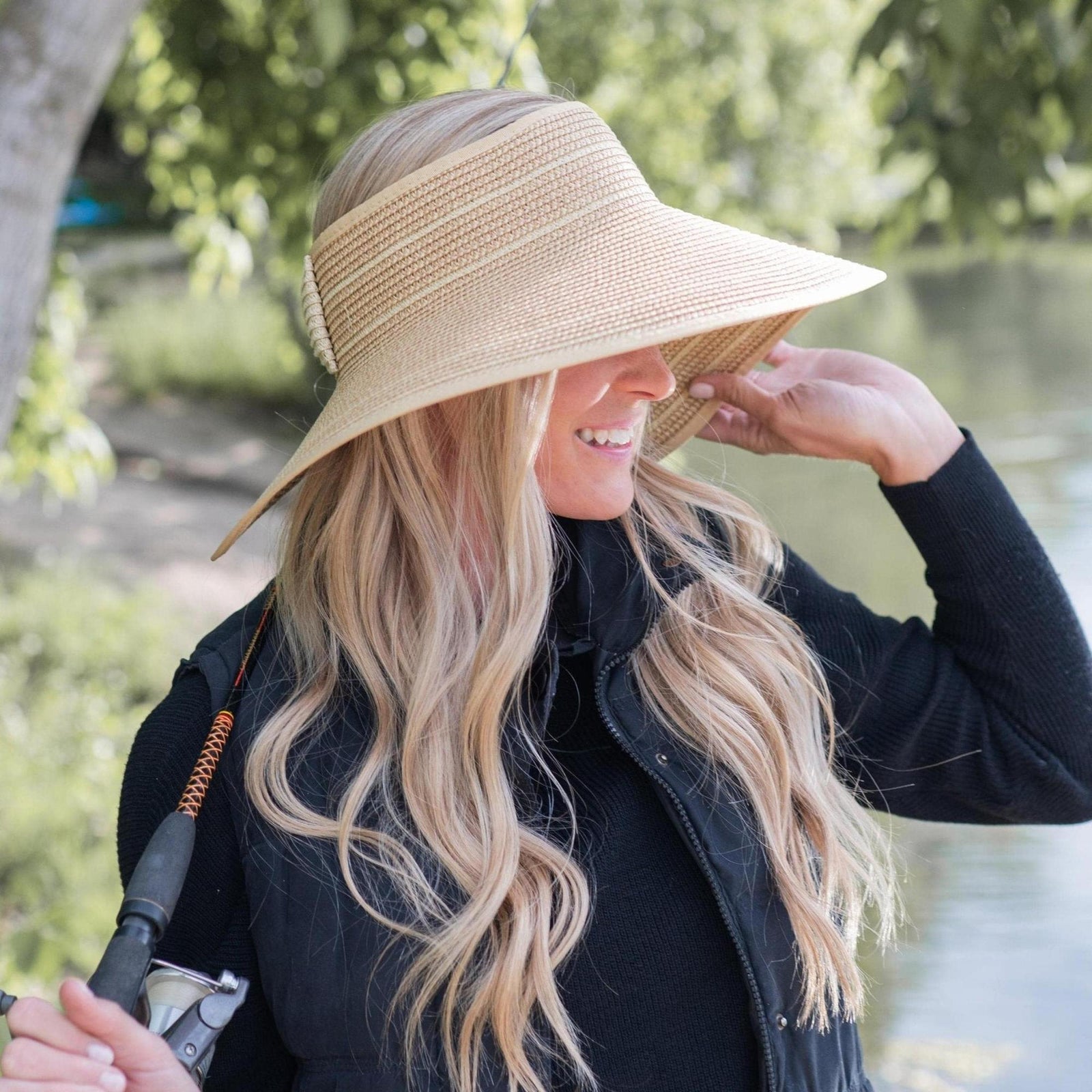 Easy Rollable Straw Visor Hat - Truly Contagious