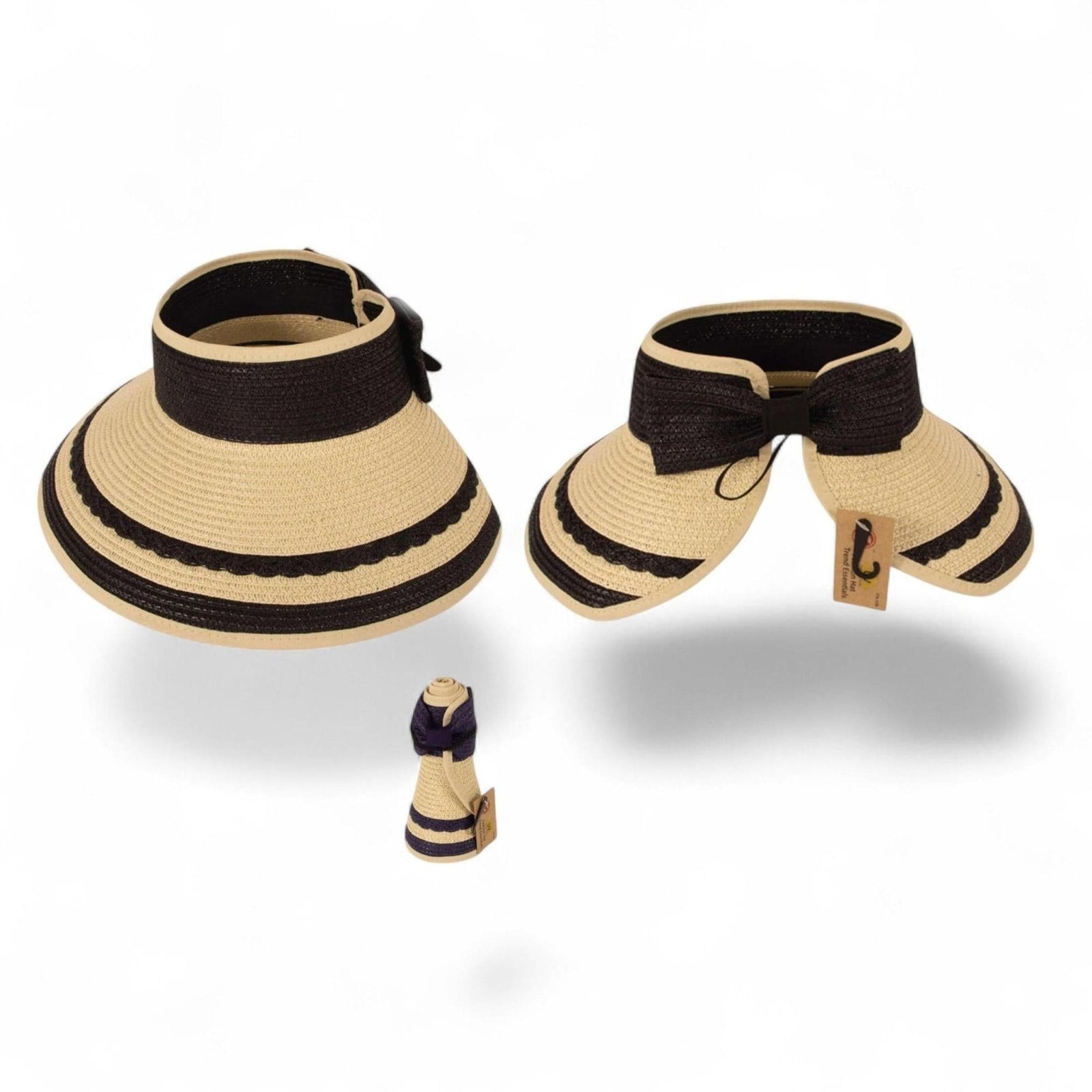 Easy Rollable Straw Visor Hat - Truly Contagious