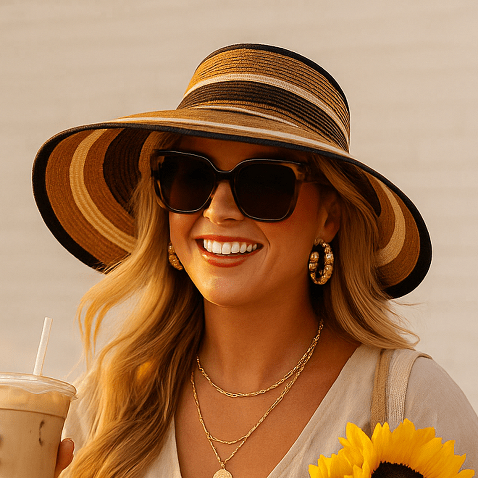 Easy Rollable Straw Visor Hat - Truly Contagious