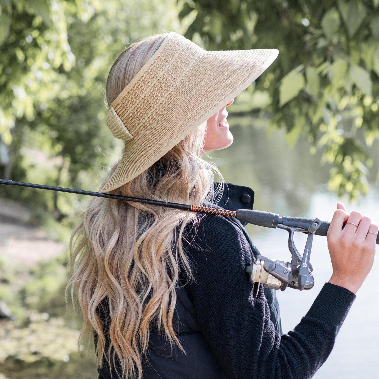 Easy Rollable Straw Visor Hat - Truly Contagious