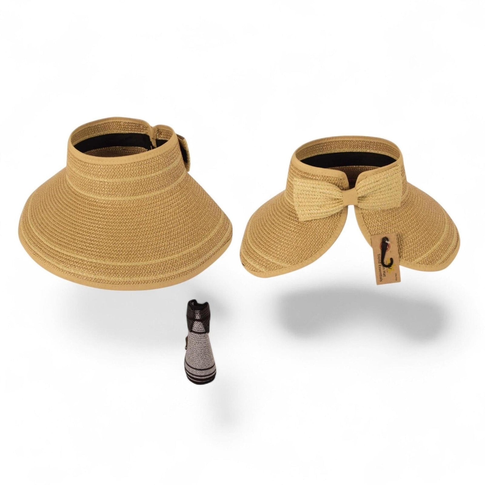 Easy Rollable Straw Visor Hat - Truly Contagious