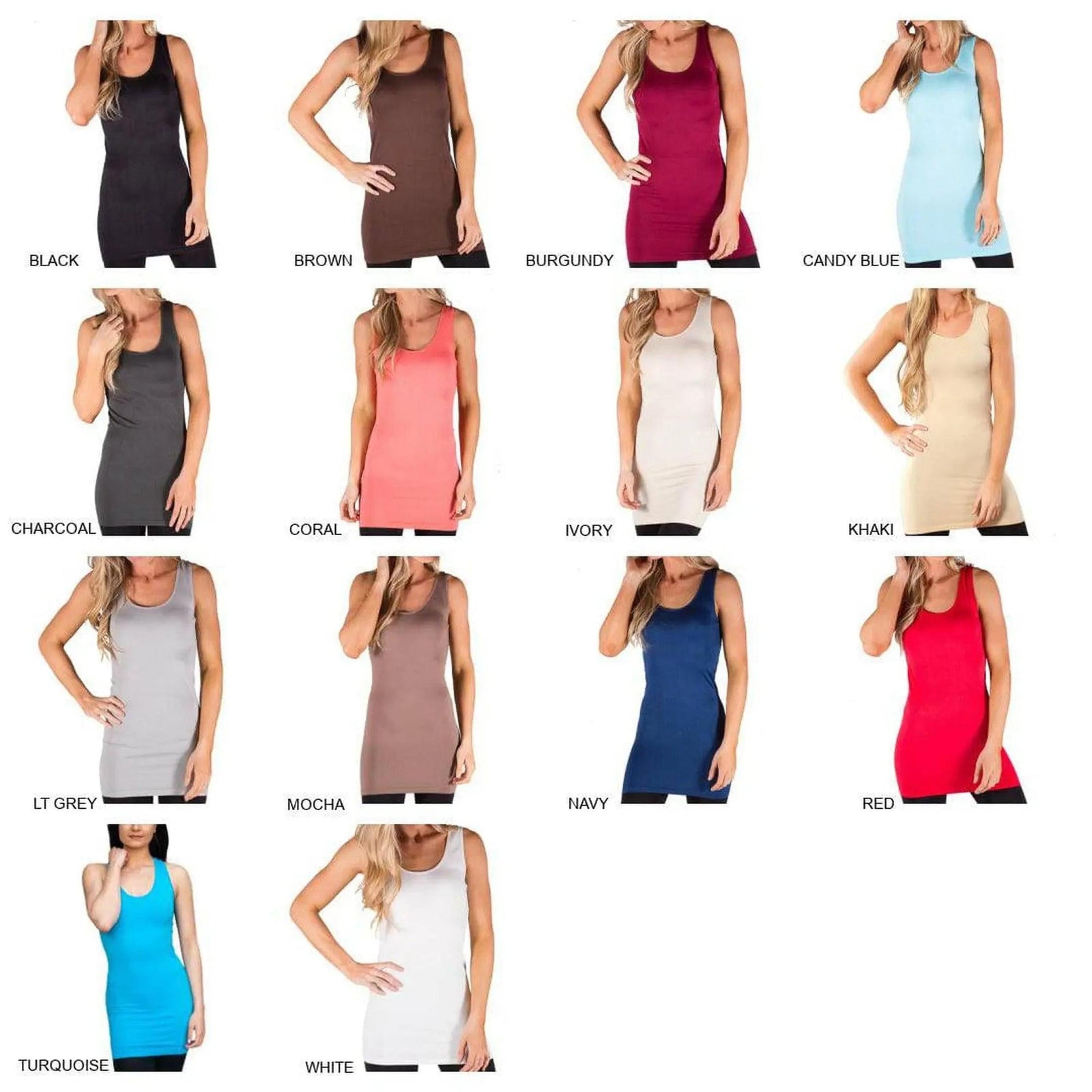 Extra Long Layering Thick Strap Tank - Truly Contagious