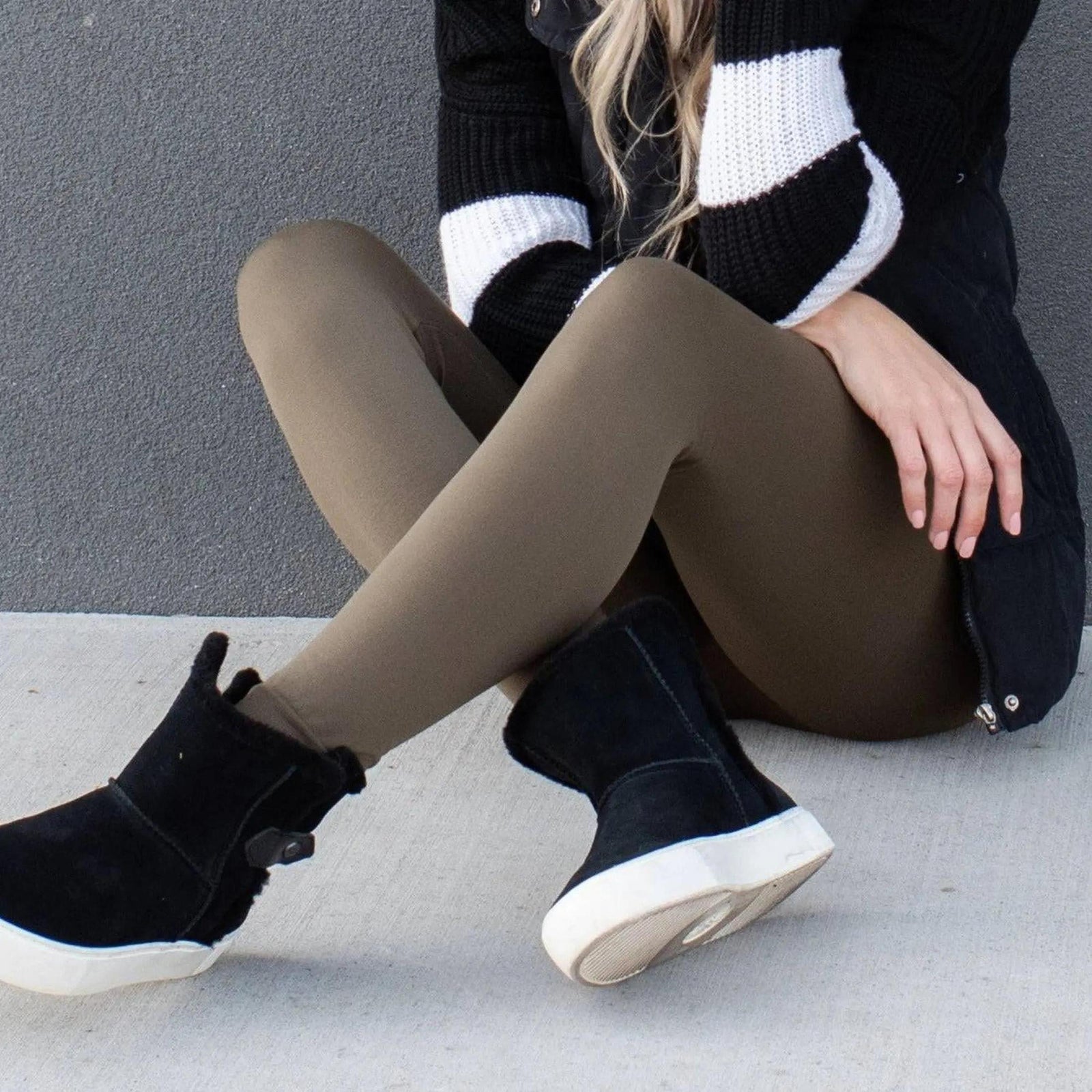 Slimming High Waist Leggings | Non - Lined ( Sofra ) - Truly Contagious