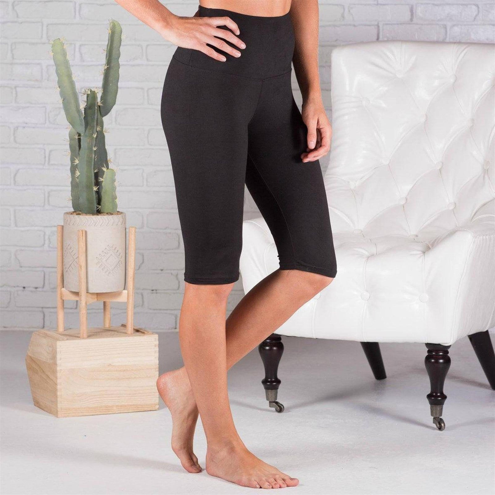 Super Soft 5" Biker Crop Leggings (Truly Contagious) - Truly Contagious