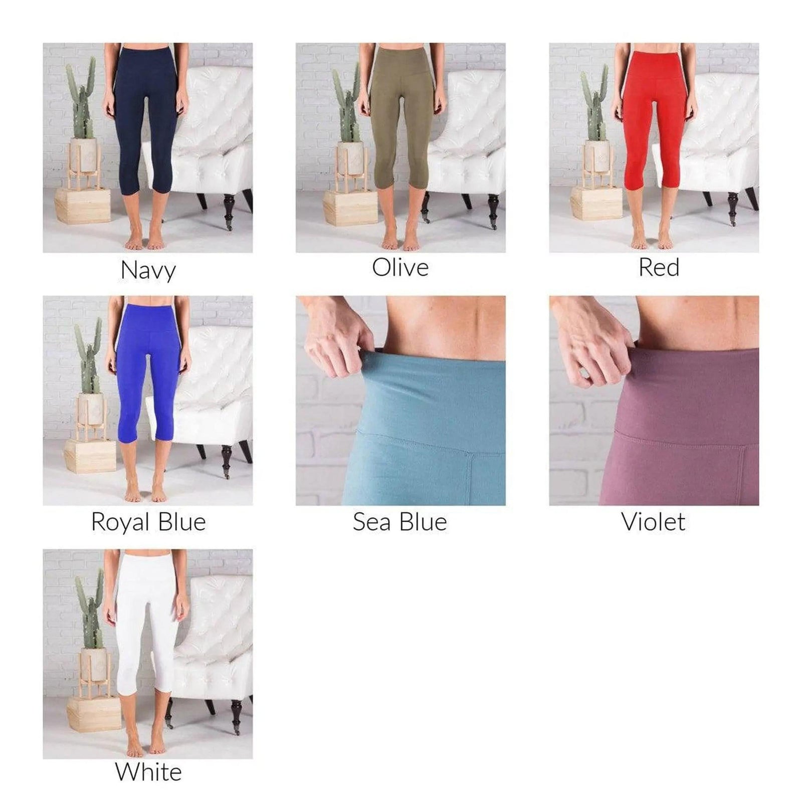 Super Soft 5" Waist Leggings | Tummy Control Capri (Truly Contagious - New Mix) - Truly Contagious