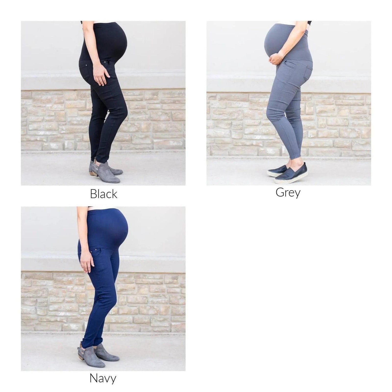 Truly Contagious Premium Stretch Soft High Waisted Jegging for Women - Denim Leggings - Cotton Stretch Blend - Long Maternity (Truly Contagious - New Mix) - Truly Contagious