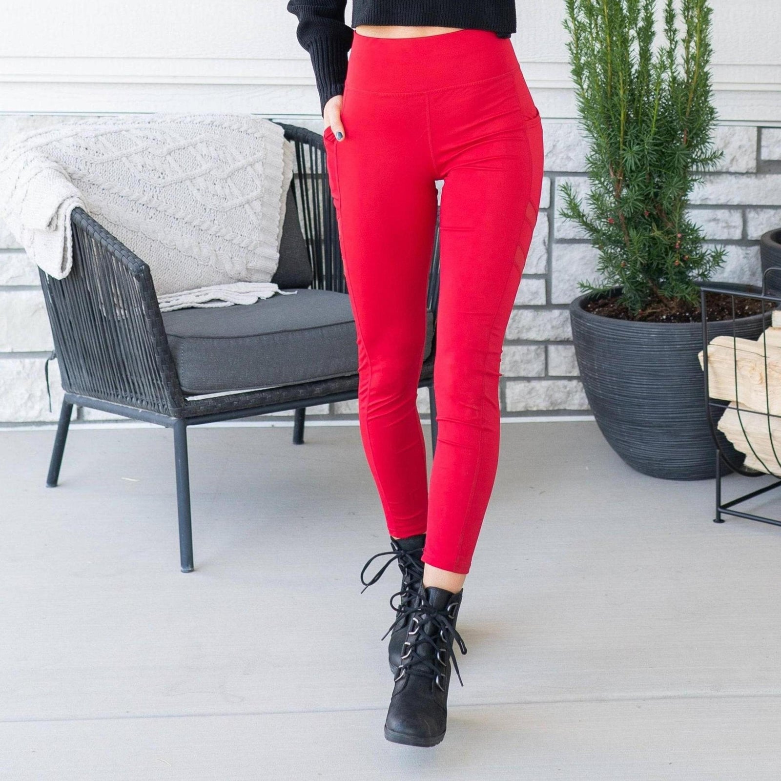 Tummy Control Leggings | Cell Phone Pocket (New Fashion) - Truly Contagious