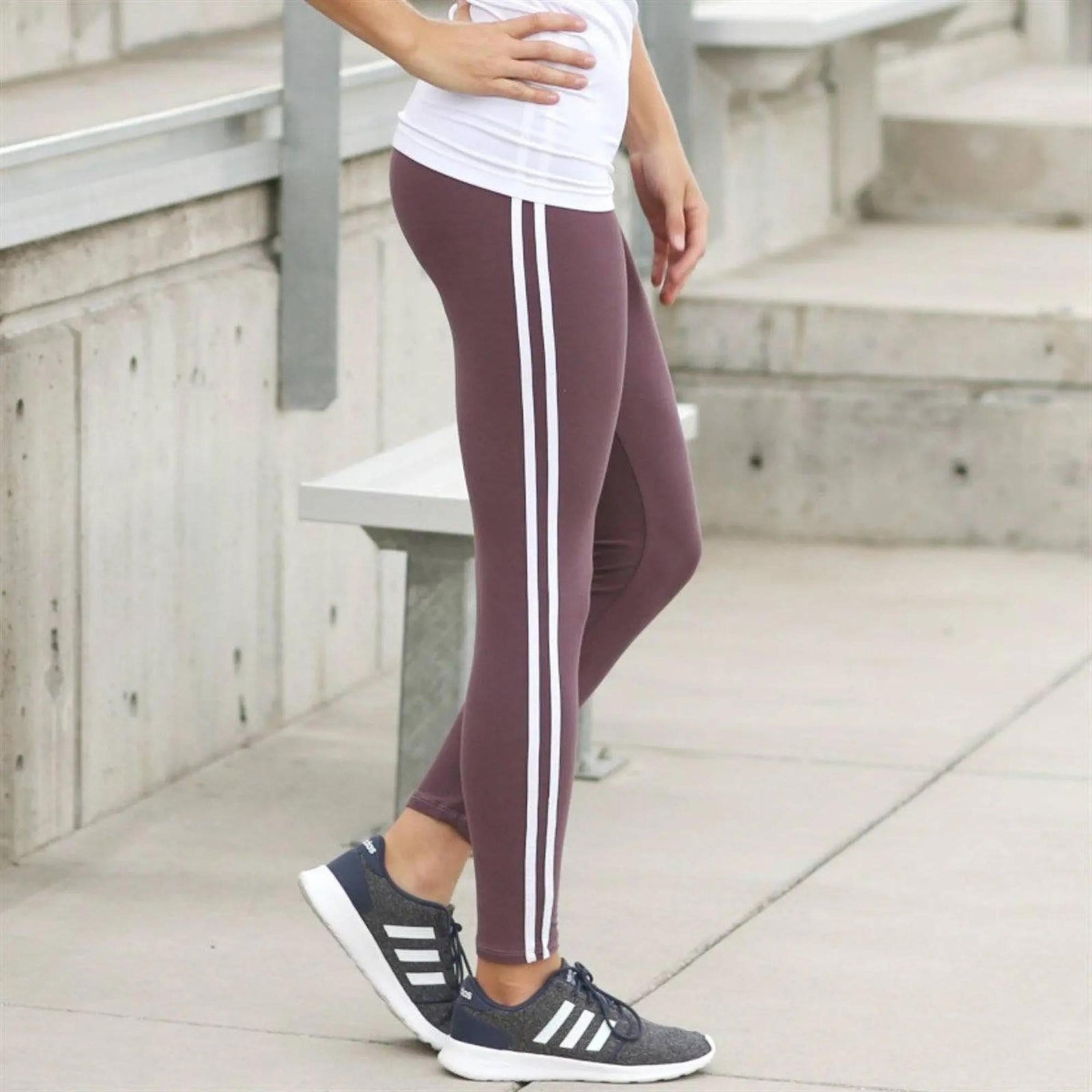 Athleisure Soft Stripe Leggings (New Mix) - Truly Contagious