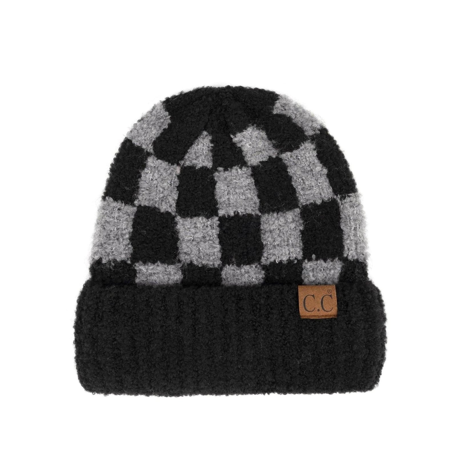CC Beanie Oh so Soft Check Boucle Skully Hats - Truly Contagious