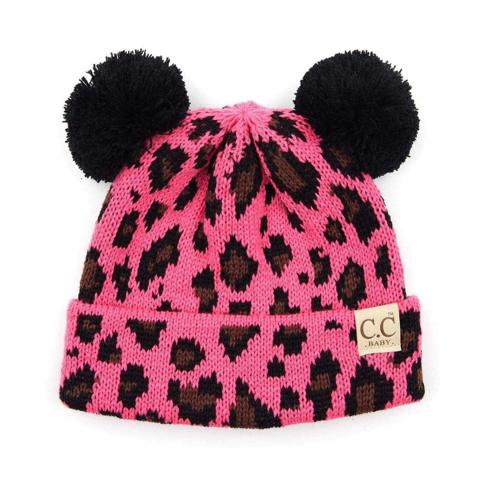 CC Brand Baby Animal Print Newborn - 12 Months Leopard Beanie - Truly Contagious