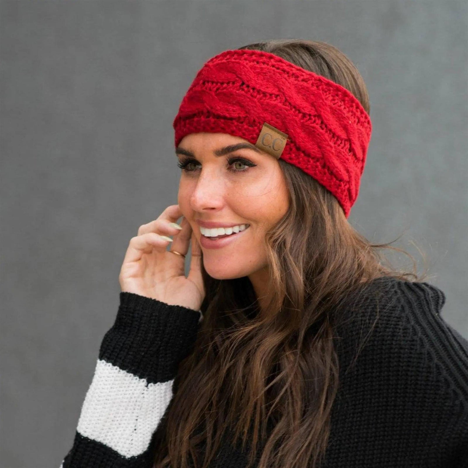 CC Brand Cable - Knit Lined Head Wrap for Women Hair Accessories - Truly Contagious